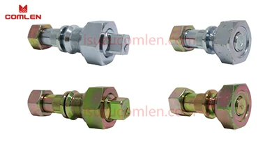 Front And Rare Wheel Nuts & Stud Wheel Bolts For ISUZU NKR NPR NQR 700P 8943834371 8943834361 8-94383437-1 8-94383436-1 high quality