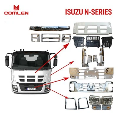 Hot Sale Chromed Facelifts For ISUZU N-Series Pumper /Headlamp/ Corner Panel / Front Corner Cover /Corner Trim For ISUZU N-Series NPR NKR NLR NMR NHR NQR factory