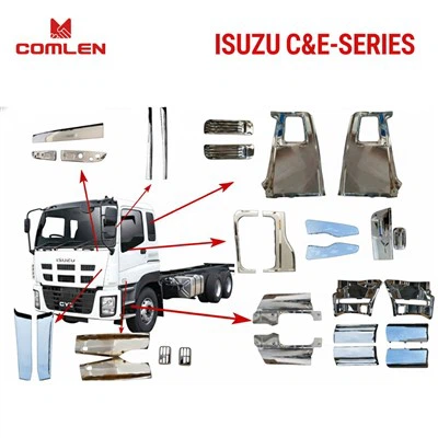 Hot Sale Chromed Facelifts For ISUZU N-Series Pumper /Headlamp/ Corner Panel / Front Corner Cover /Corner Trim For ISUZU N-Series NPR NKR NLR NMR NHR NQR high quality