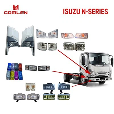 Hot Sale Chromed Facelifts For ISUZU N-Series Pumper /Headlamp/ Corner Panel / Front Corner Cover /Corner Trim For ISUZU N-Series NPR NKR NLR NMR NHR NQR suppliers
