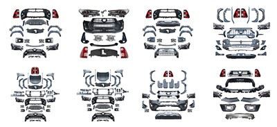 New Arrival 1 Set Facelift Upgrade Body Kits For 2016 HILUX UPGRADE To 2026 HILUX TRAVO factory