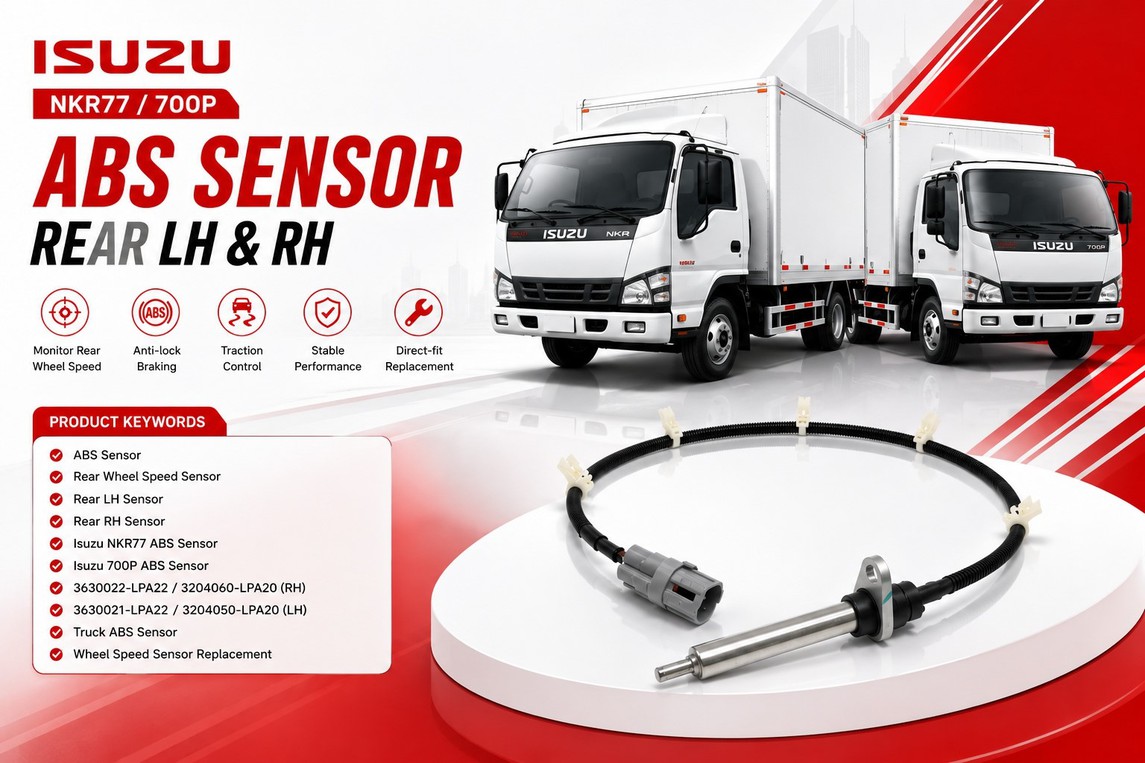 Premium Rear ABS Wheel Speed Sensor for Isuzu NKR77 / 700P Premium Rear ABS Wheel Speed Sensor for Isuzu NKR77 / 700P