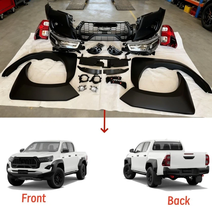 1 Set Facelift Body Kits for Hilux Revo Rocco 2015+ Converse to 2023 2024 GR Sports Include Bumper Headlights Grill Rare Lights 1 Set Facelift Body Kits for Hilux Revo Rocco 2015+ Converse to 2023 2024 GR Sports Include Bumper Headlights Grill Rare Lights