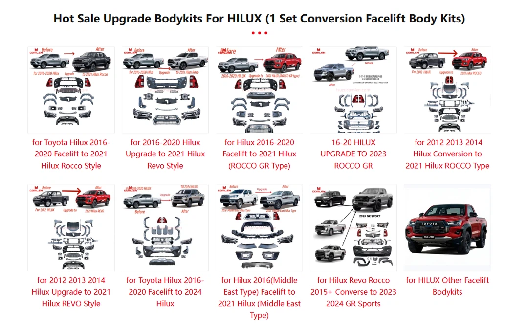 toyota Hilux Upgrade bodykits toyota Hilux Upgrade bodykits