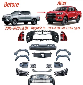 Hilux 2016-2020 Facelift to 2021 Hilux ROCCO GR Type Bodykits Hilux 2016-2020 Facelift to 2021 Hilux ROCCO GR Type Bodykits