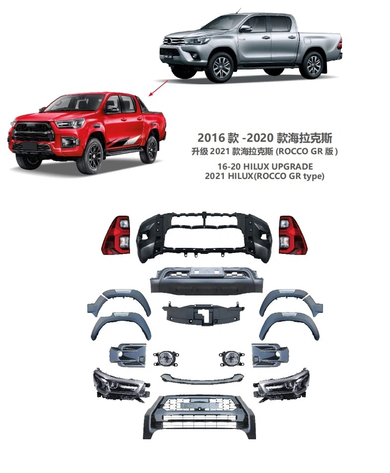 Hilux 2016-2020 Facelift to 2021 Hilux ROCCO GR Type Bodykits Hilux 2016-2020 Facelift to 2021 Hilux ROCCO GR Type Bodykits