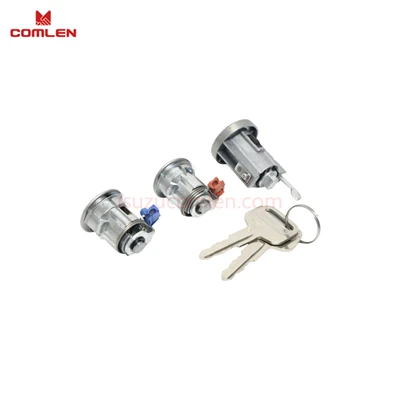 product-1-1 1 Set Cylinder Key Set Lock For ISUZU NHR NPR NQR NKR Complete Ignition Lock Set With Two Keys 8-97035293-0 8-97035293-18970352930 8970352931 8-94332441-0 8943324410