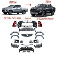 1 Set Upgraded Facelift Bodykit For Toyota Hilux 2016-2020 Facelift To 2021 Hilux Rocco Style With Headlight Taillight Bumpers