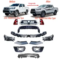 For Hilux 2016(Middle East Type) Facelift To 2021 Hilux (Middle East Type) Bodykits 1 Set WithTaillamp Headlamp Grill Bumper