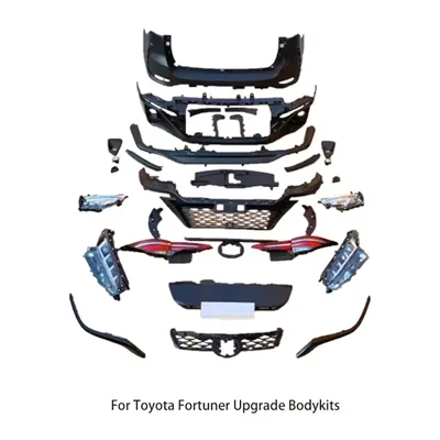 For Toyota Fortuner Legender Facelift Bodykit 2016 - 2020 Upgrade 2021Side Skirt Grille Head Light Fog Lamps Include