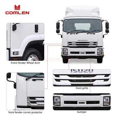 ISUZU FRR Spare Parts Front Fender Wheel Arch / Pumper /Front Grille / Front Fender Corner Protector Supply